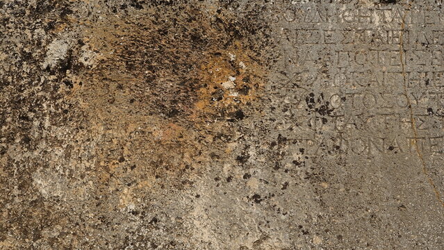 Old Rust Stone Texture. Antient Stove. Wallpaper or Background Photo