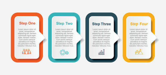 Obraz premium Infographic design template with place for your data. Vector illustration.