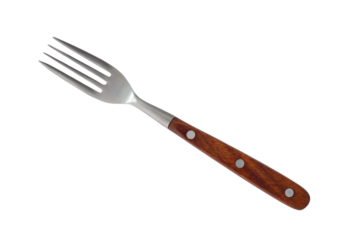 木の柄のフォーク