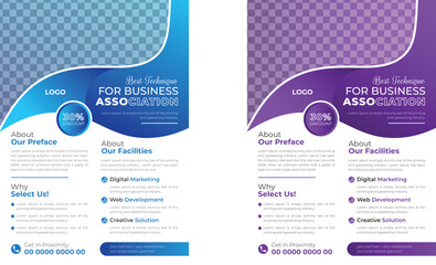 Modern flyer business trendy corporate style vector design layout background in A4 size. Can be adapted to brochures, annual reports, magazines, posters, business presentations, portfolios, banners.