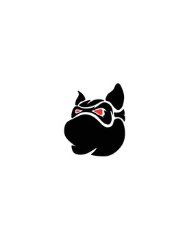 image of a dog wearing a protective mask vector illustration design