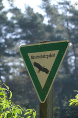 Hinweisschild Naturschutzgebiet