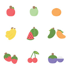  Set of fruits