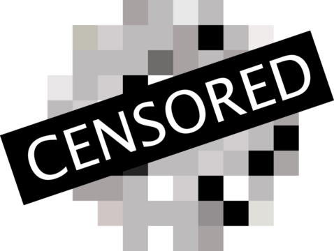 Pixel censored signs. Censor bar concept. Censorship rectangle.
