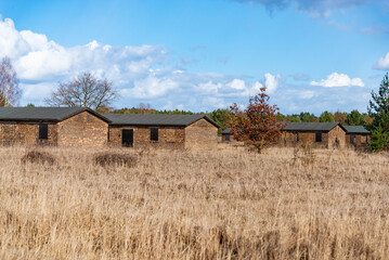 the Nazi concentration camp in Germany. the Soviet camp n.7 inside the Sachsenhausen Camp in...