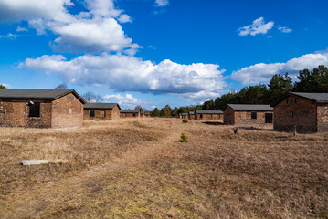 the Nazi concentration camp in Germany. the Soviet camp n.7 inside the Sachsenhausen Camp in...