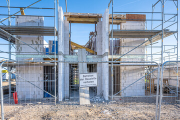 Betreten der Baustelle verboten