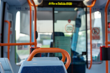 urban public transport seat handle approach