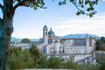 Urbino, (PU), Italy - August 10, 2022: Urbino town, Pesaro Urbino, Marche, Italy, Europe