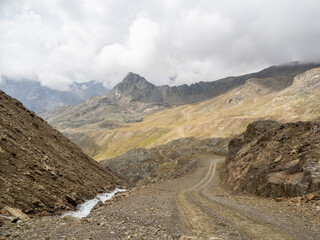 mountains in Kurzras in South Tyrol