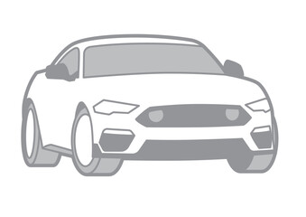 SPORT CAR VECTOR ILLUSTRATOR ON WHITE BACKGROUND - SPORTCAR_T053 : 537252827