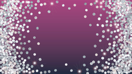 Obraz premium Golden Background with Confetti of Glitter Particles. Sparkle Lights Texture. Party pattern. Light Spots. Star Dust. Explosion of Confetti. Design for Magazine.