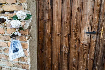the Nazi concentration camp in Germany. the Soviet camp n.7 inside the Sachsenhausen Camp in Sachsenhausen, Germany