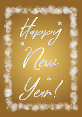 Vector Merry Christmas and New Year Card Collection with Magical Bokeh Lights Sparkle Confetti. Shiny Glitter Christmas Party Print Collection. Winter Sparkle Snowfall Design for Holiday's Poster.