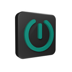 3d icon power off