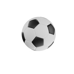 3d icon soccer ball isolated on white