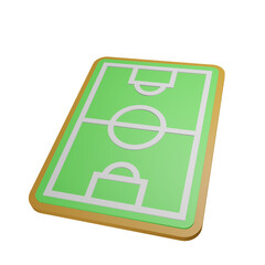 3d icon football field stadium