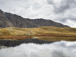 Landscape in Kurzras in South Tyrol, Italy