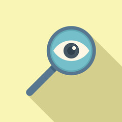 Personal privacy icon flat vector. Data protect. Secure privacy