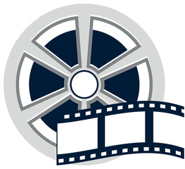 film icon vector in white background
