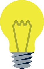 bulb icon vector in white background