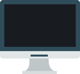 monitor icon vector in white background