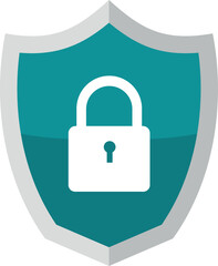 Security icon vector in white backkground, lock icon