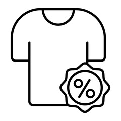 custom T-shirts Service Promo Vector Icon Design, Winter Fall Sales Elements Symbol, Black Friday or Year End Promotion Sign, Shopping Season Discount Template, Special Offer on Apparel Concept 