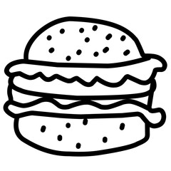doodle hamburger