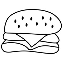 doodle hamburger