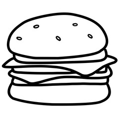 doodle hamburger
