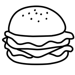 doodle hamburger