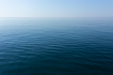  Beautiful calm summer sea Landscape with deep blue water