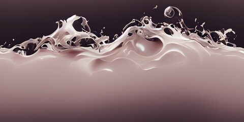 liquid flowing with splashes and drops , seamless water texture 