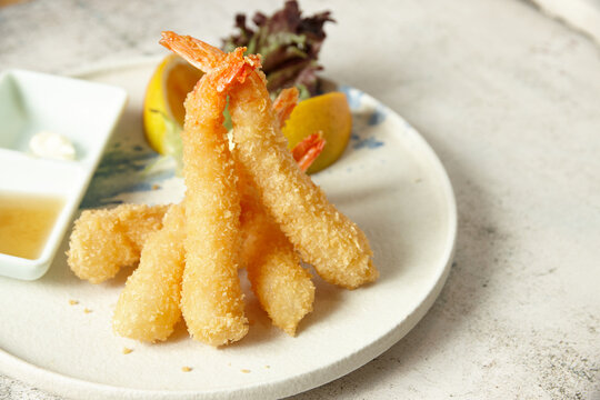 close up shot of tempura