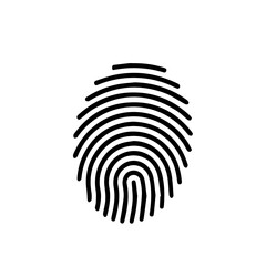 fingerprint scan with white background