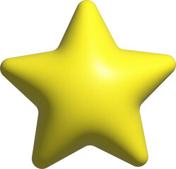 cute 3D colorful star shape decoration