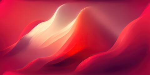 Fototapeta na wymiar Red wavy liquid flow, seamless texture with blurring effect
