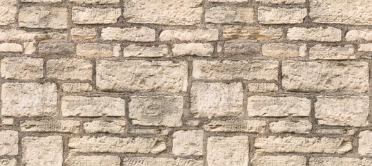 Foto op Aluminium Old stone wall texture, UK. Seamless repeating pattern © Paul Maguire