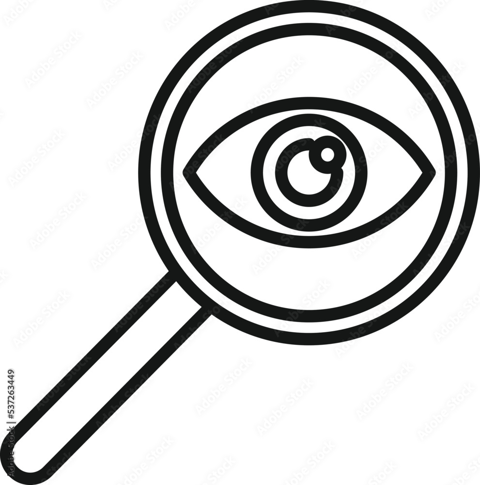 Poster personal privacy icon outline vector. data protect. secure privacy