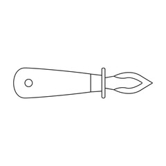 Oyster vector icon.Outline vector icon isolated on white background oyster.