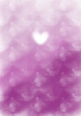 Fototapeta premium Hintergrund - pink rosa- Herz