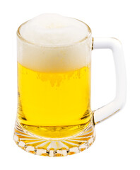 glass of beer isolated and save as to PNG file