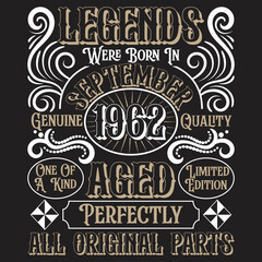 Vintage Birthday  t shirt design with Birthday elements or Hand drawn Birthday typography design
