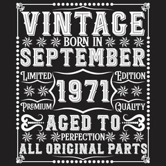 Vintage Birthday  t shirt design with Birthday elements or Hand drawn Birthday typography design
