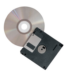 disquette et DVD 