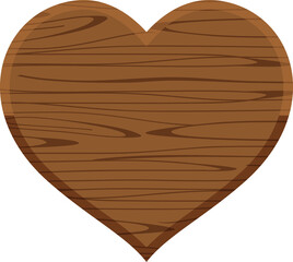 Fototapeta premium wooden board heart shape, wood plank heart shape, wooden sign