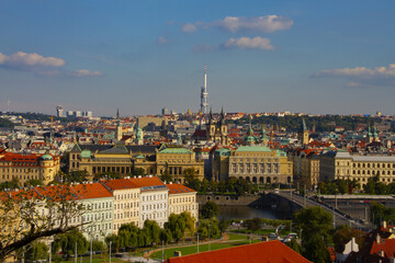 Fototapeta na wymiar Paysage urbain de Prague, République Tchèque