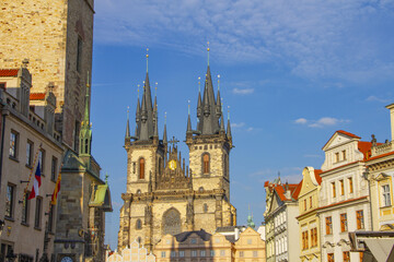 Fototapeta na wymiar Église de Notre-Dame de Týn, Prague, République Tchèque