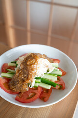 中華　バンバンジーの食べ物素材